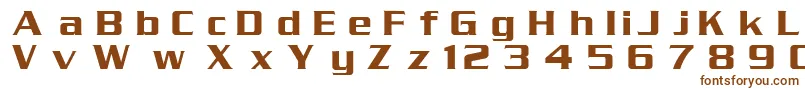Шрифт DgSerpentine – коричневые шрифты на белом фоне