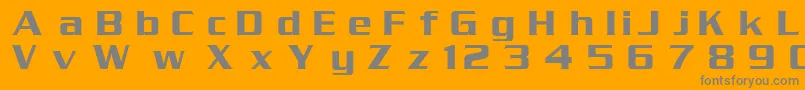 DgSerpentine-fontti – harmaat kirjasimet oranssilla taustalla
