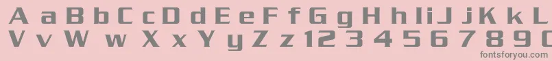 フォントDgSerpentine – ピンクの背景に灰色の文字