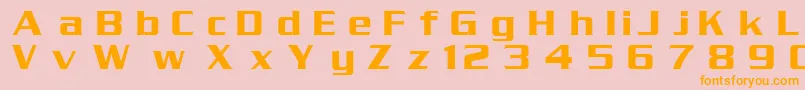 Шрифт DgSerpentine – оранжевые шрифты на розовом фоне