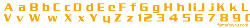 DgSerpentine-fontti – oranssit fontit valkoisella taustalla