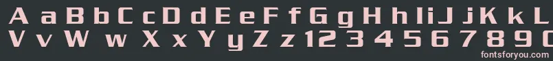 DgSerpentine-fontti – vaaleanpunaiset fontit mustalla taustalla