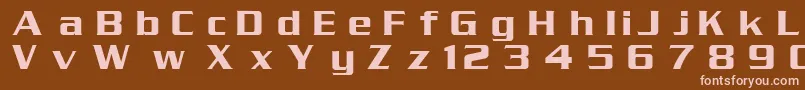 DgSerpentine Font – Pink Fonts on Brown Background