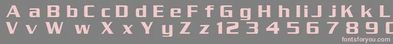 フォントDgSerpentine – 灰色の背景にピンクのフォント