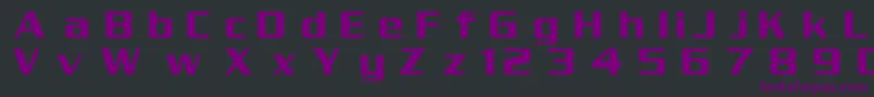 Шрифт DgSerpentine – фиолетовые шрифты на чёрном фоне