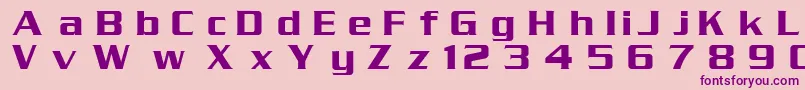 DgSerpentine Font – Purple Fonts on Pink Background
