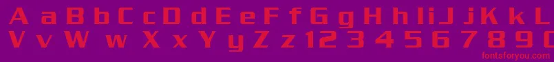 Fonte DgSerpentine – fontes vermelhas em um fundo violeta