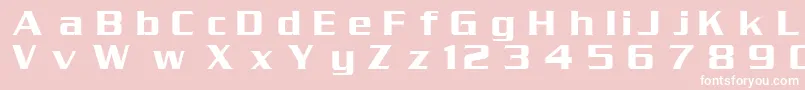 フォントDgSerpentine – ピンクの背景に白い文字