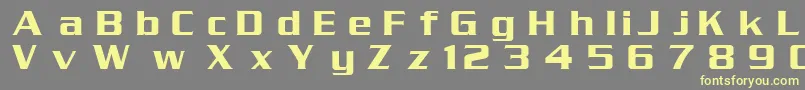 Шрифт DgSerpentine – жёлтые шрифты на сером фоне