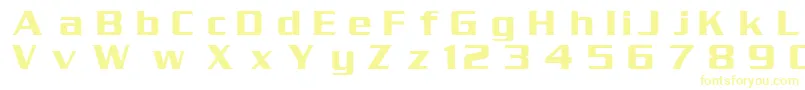 DgSerpentine-fontti – keltaiset fontit valkoisella taustalla