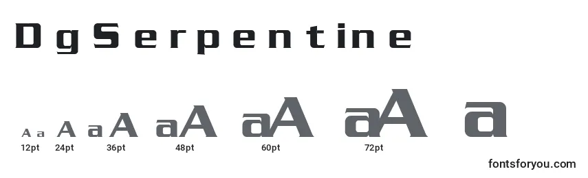 DgSerpentine Font Sizes
