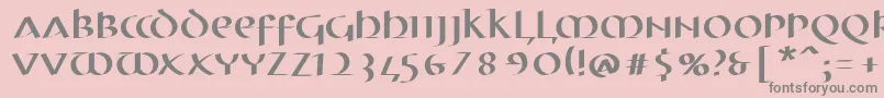 More about MkuncialePen Font MkuncialePen Font – Gray Fonts on Pink Background