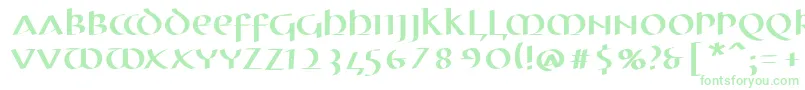 MkuncialePen Font – Green Fonts on White Background