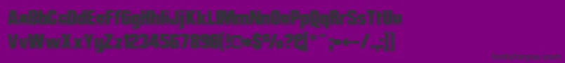 MisterBelvedereUpper Font – Black Fonts on Purple Background