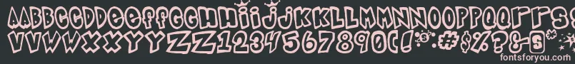 Indigojoker Font – Pink Fonts on Black Background