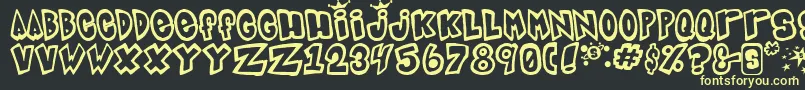 Indigojoker Font – Yellow Fonts on Black Background
