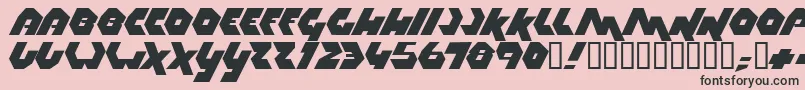 Thrust ffy Font – Black Fonts on Pink Background