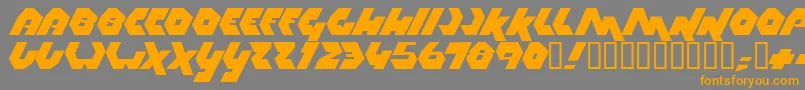 Шрифт Thrust ffy – оранжевые шрифты на сером фоне