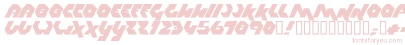 Thrust ffy Font – Pink Fonts on White Background