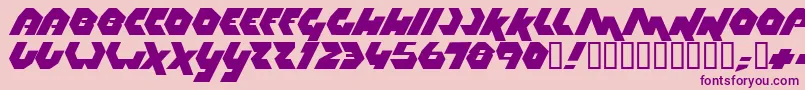 Thrust ffy Font – Purple Fonts on Pink Background