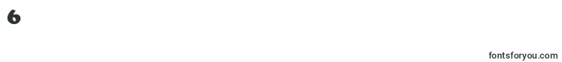 ChaceyHeavy-Schriftart – Schriften für die Ziffer 6