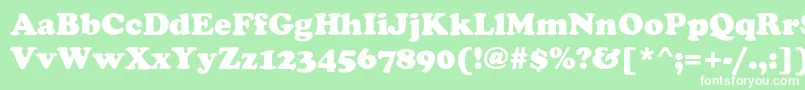 ChaceyHeavy Font – White Fonts on Green Background