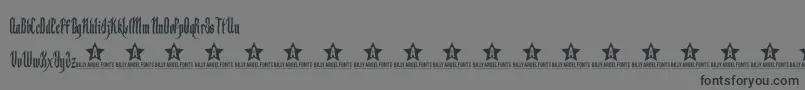Backs Font – Black Fonts on Gray Background