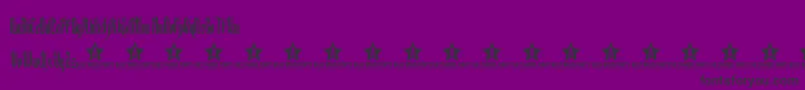 Backs Font – Black Fonts on Purple Background