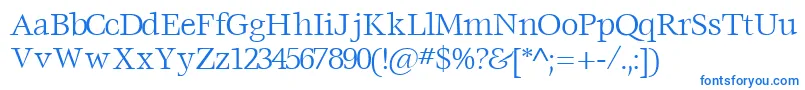 VoracesskRegular Font – Blue Fonts on White Background