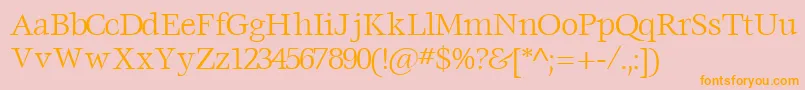 VoracesskRegular Font – Orange Fonts on Pink Background