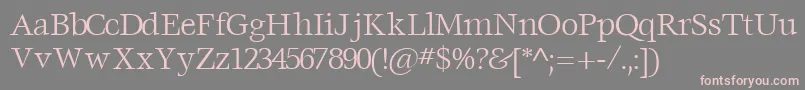 VoracesskRegular Font – Pink Fonts on Gray Background