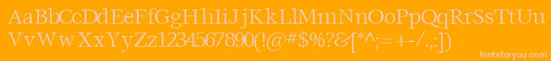 VoracesskRegular Font – Pink Fonts on Orange Background