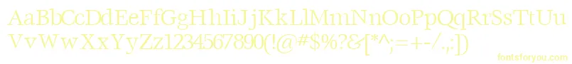 VoracesskRegular Font – Yellow Fonts on White Background