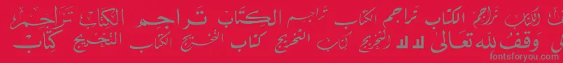 フォントMcsBookTitle5 – 赤い背景に灰色の文字