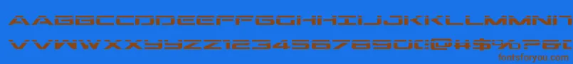 Outriderlaser-fontti – ruskeat fontit sinisellä taustalla