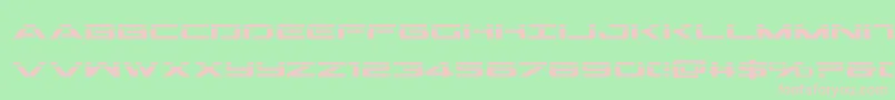 Шрифт Outriderlaser – розовые шрифты на зелёном фоне