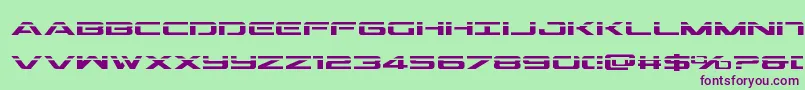 Outriderlaser Font – Purple Fonts on Green Background