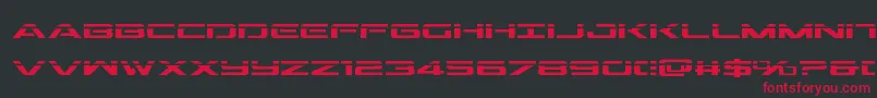 Outriderlaser-fontti – punaiset fontit mustalla taustalla