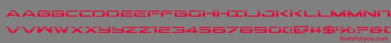 Outriderlaser Font – Red Fonts on Gray Background