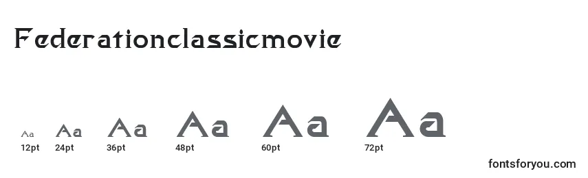 Federationclassicmovie Font Sizes