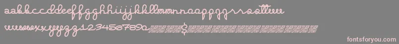 Extrahighs Font – Pink Fonts on Gray Background