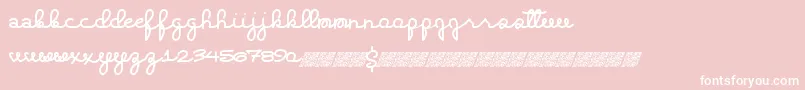 Extrahighs Font – White Fonts on Pink Background