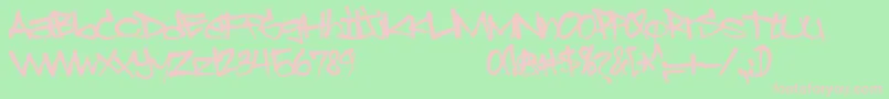 Sprayerz Font – Pink Fonts on Green Background