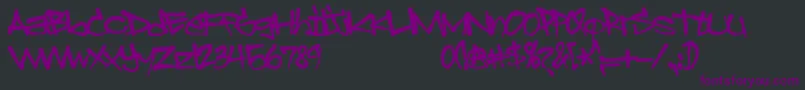 Sprayerz-Schriftart – Violette Schriften auf schwarzem Hintergrund