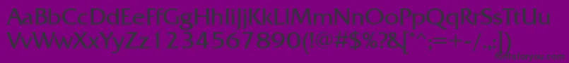 Frq55C Font – Black Fonts on Purple Background