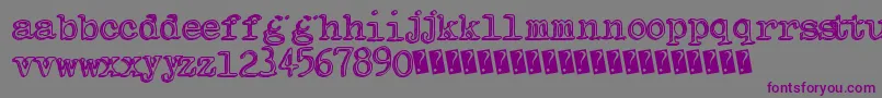 Indierock Font – Purple Fonts on Gray Background