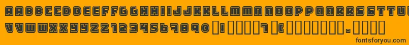 Samarin ffy Font – Black Fonts on Orange Background