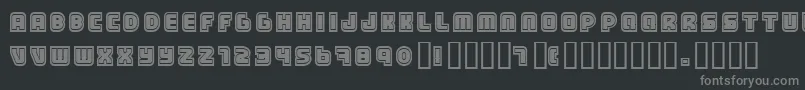 Samarin ffy Font – Gray Fonts on Black Background