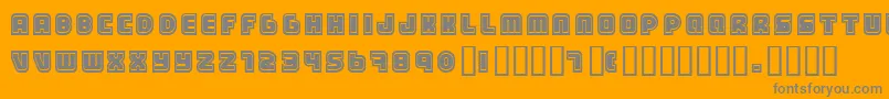 Czcionka Samarin ffy – szare czcionki na pomarańczowym tle