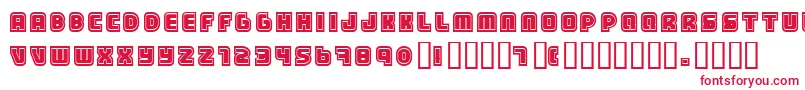 フォントSamarin ffy – 赤い文字